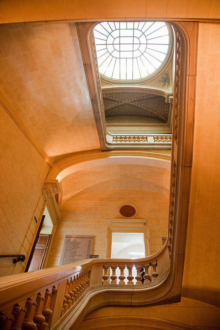Musee de Beaux Arts, stairways,  Lyon, Rhone Alps,  France