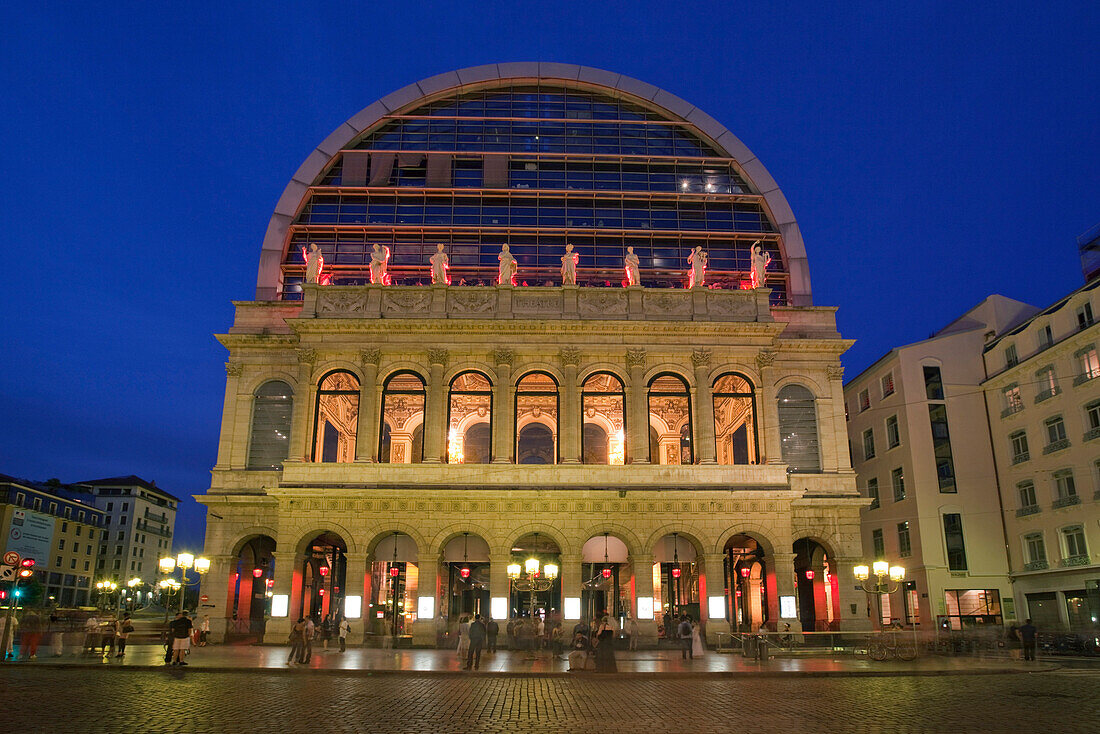 Opera of Lyon redesigned  by architect Jean Nouvel  1985 til 1993,  Lyon, Rhone Alps,  France