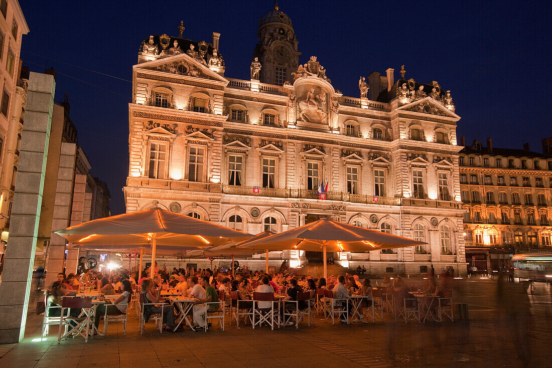 Place des Terreaux, HG Rathaus, Hotel de Ville , Lyon, Region Rhone Alps, Frankreich