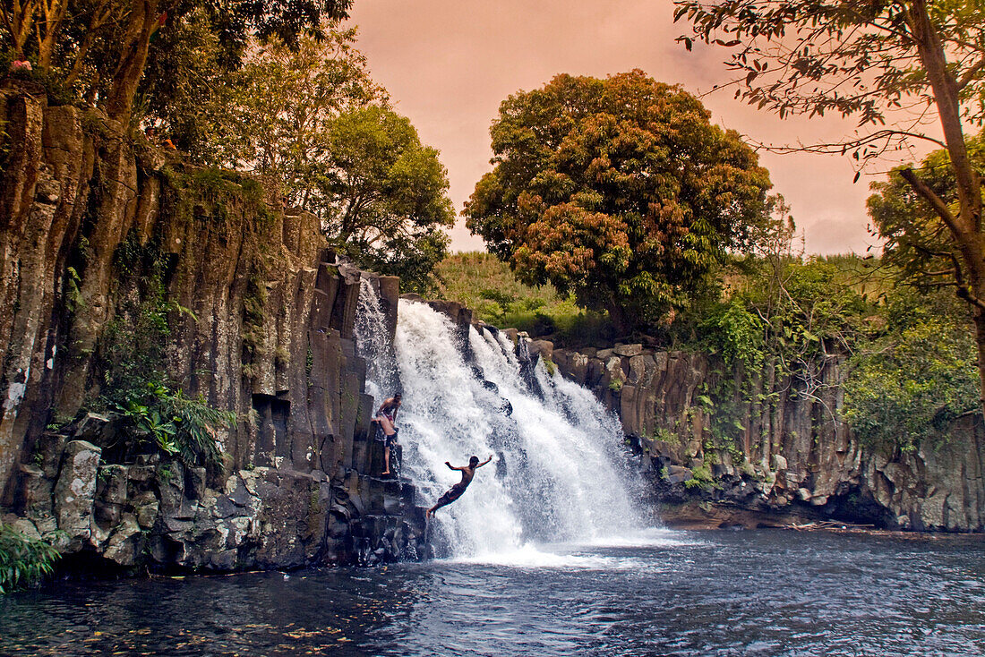 Rochester Falls in Mauritius, Africa