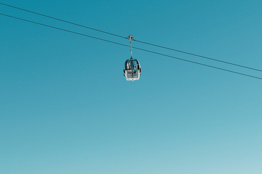 Gondel, Seilbahn, Skigebiet Reinswald, Sarntal, Südtirol, Italien