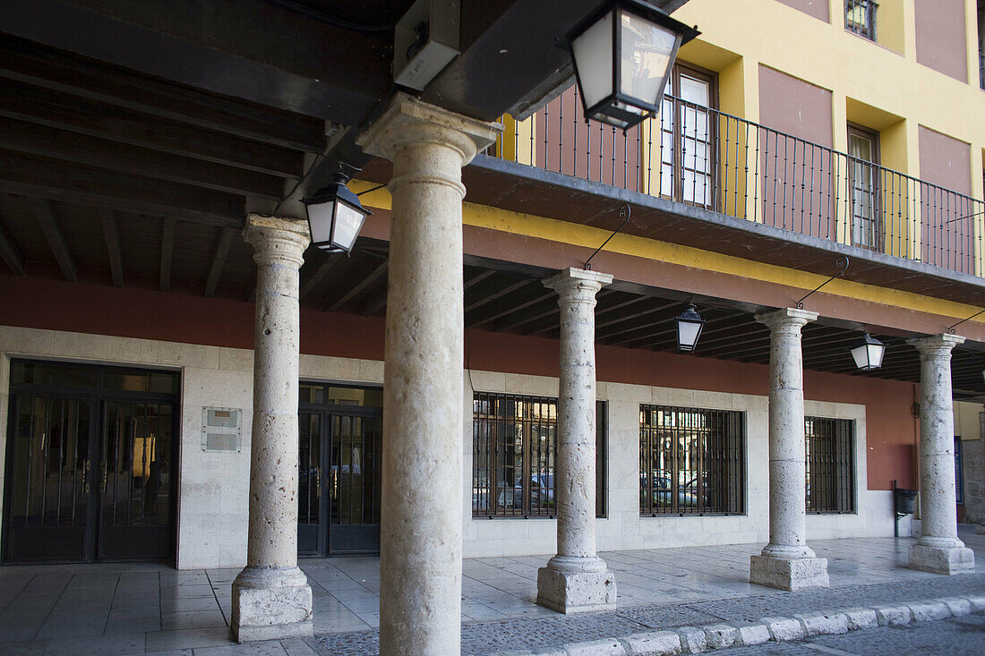 Square. Tordesillas. Valladolid province. Castilla y León. Spain