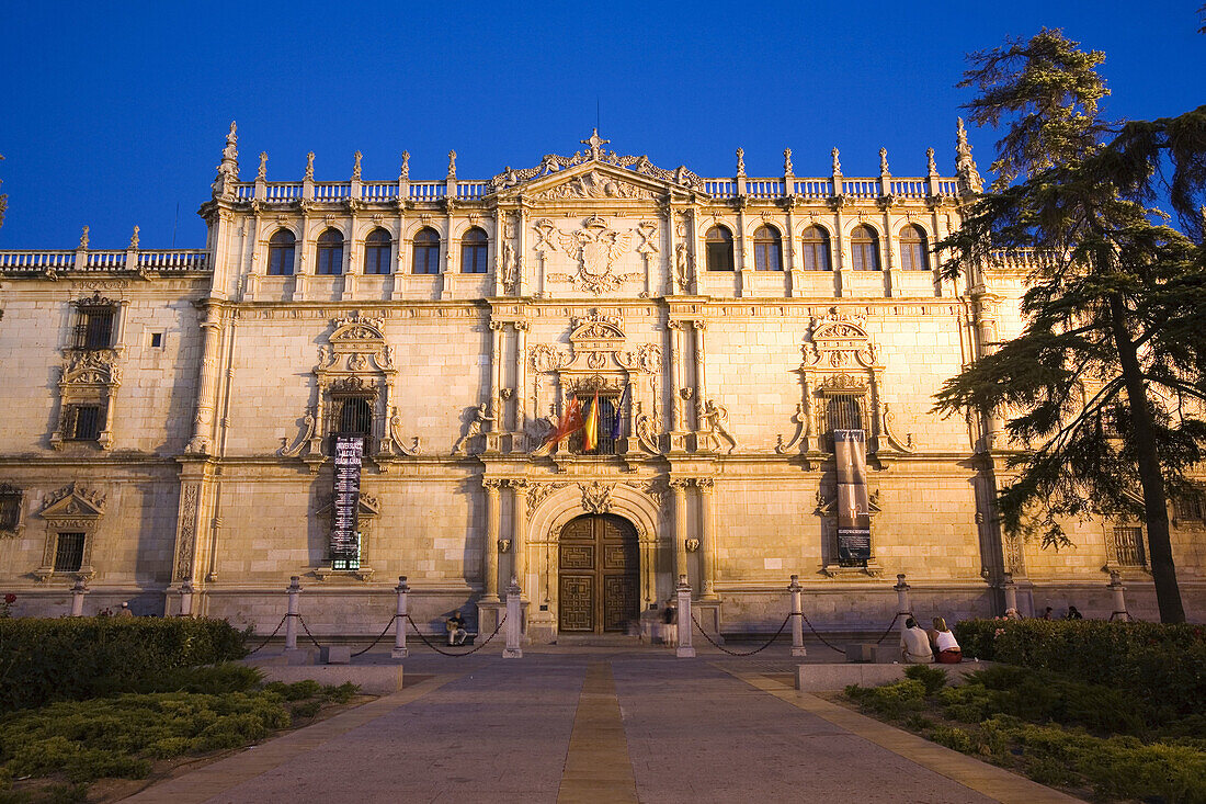 Old Colegio Mayor de San Ildefonso (now rectors office) of the University of Alcalá de Henares, Alcalá de Henares. Madrid, Spain