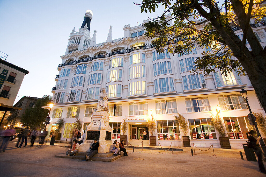 Spain. Madrid. Santa Ana square. Me Hotel