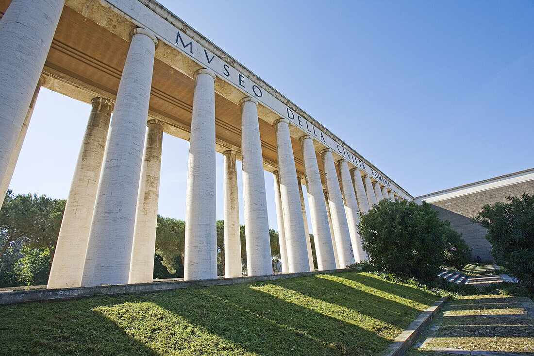 Roman civilization museum in the EUR district, Rome. Lazio, Italy