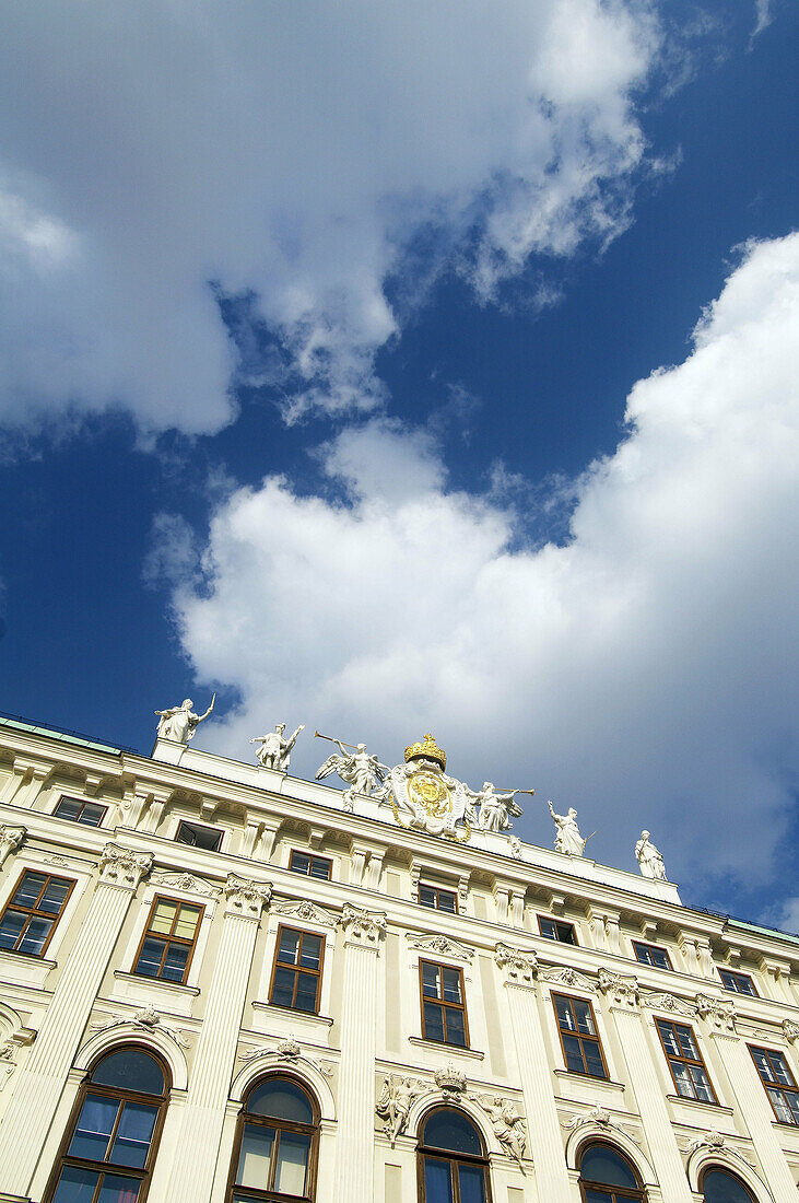 facade of the imperial apartments Kaiserappartements in hofburg complex  vienna  austria  europe