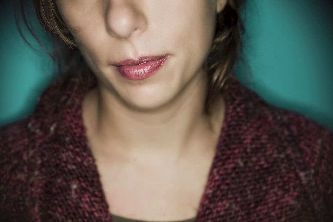 Close-up of a young womans face