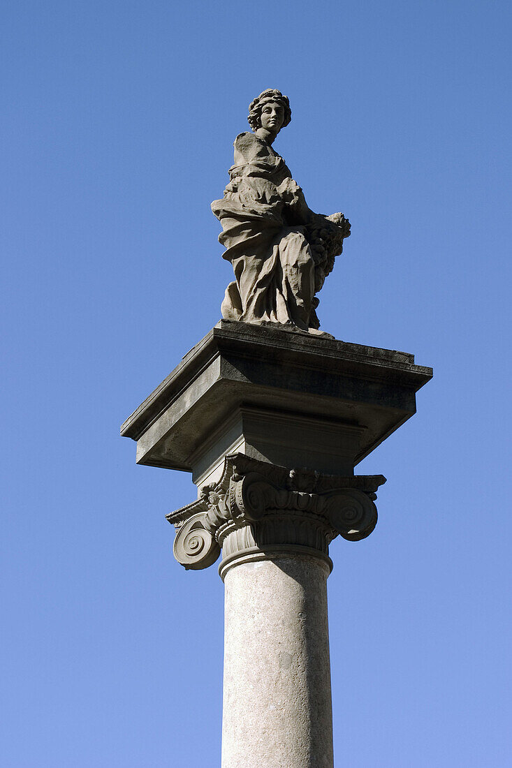 Column of Plenty in Republic Square, Florence. Tuscany, Italy