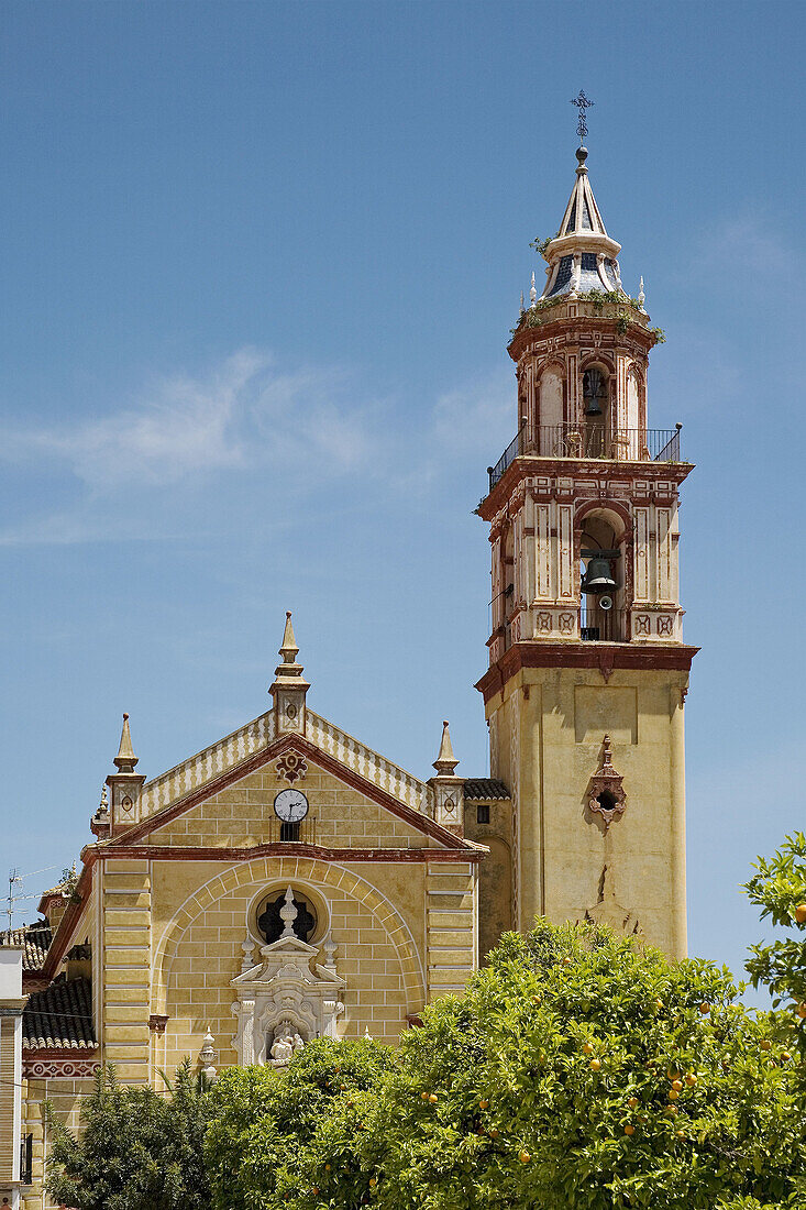 Parish church of Santa Ana, Algodonales. Pueblos Blancos (white towns), Cadiz province, Andalucia, Spain