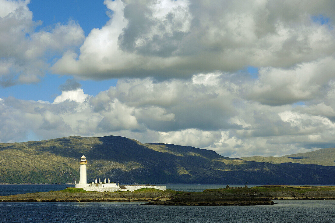 Lismore lighthouse, situated on Loch Linnhe outside Oban, Argyll & Bute, Scotland, UK