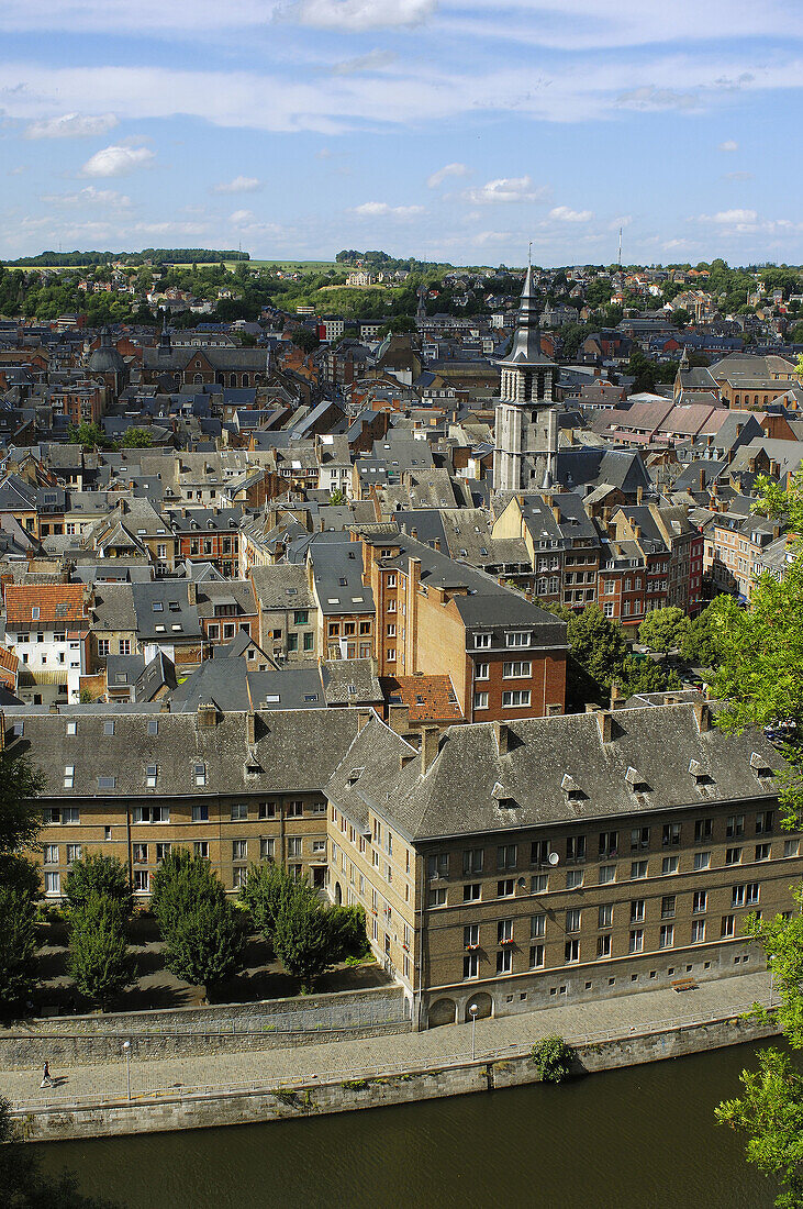 Namur as seen from the citadel. Belgium