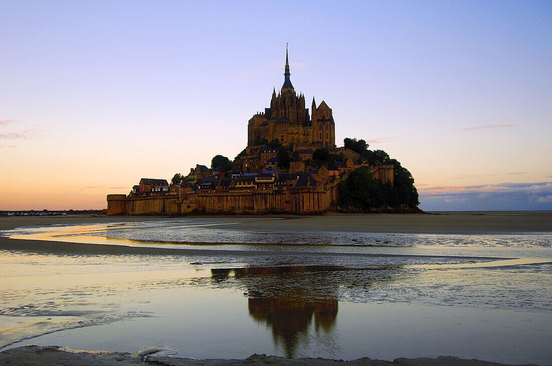 Mont-Saint-Michel Benedictine abbey  Normandy  France