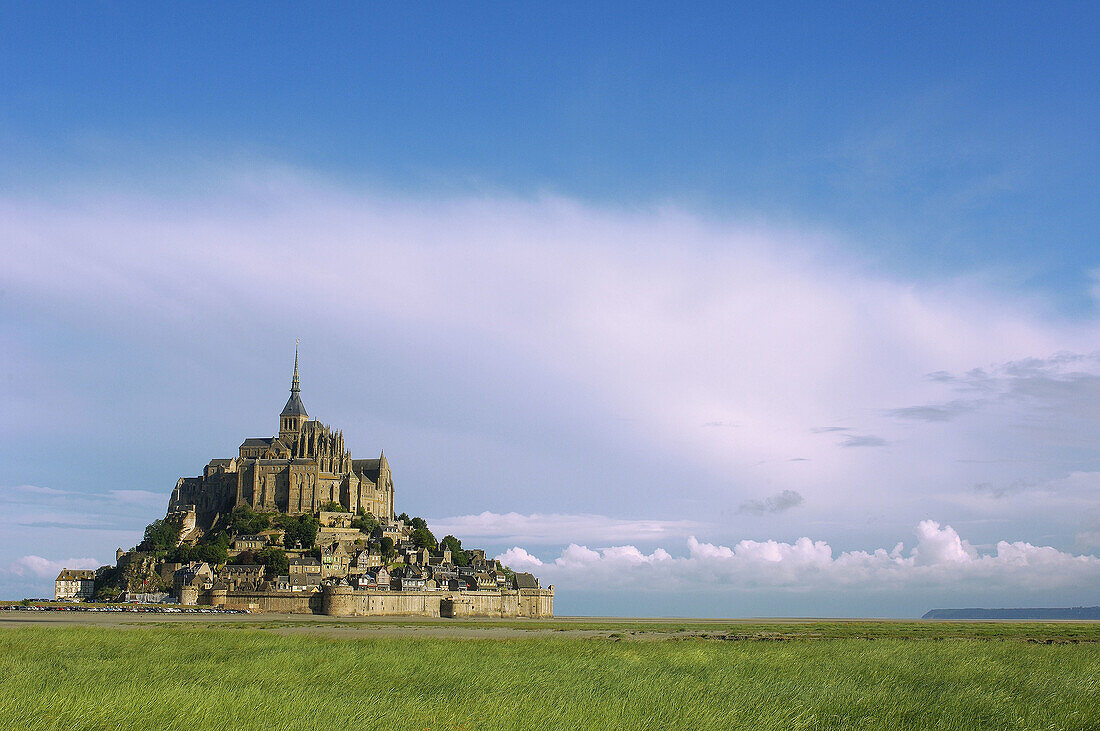 Mont-Saint-Michel Benedictine abbey  Normandy  France