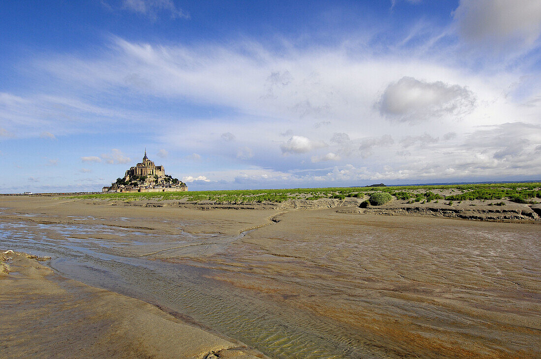 Mont-Saint-Michel Benedictine abbey  Normandy  France