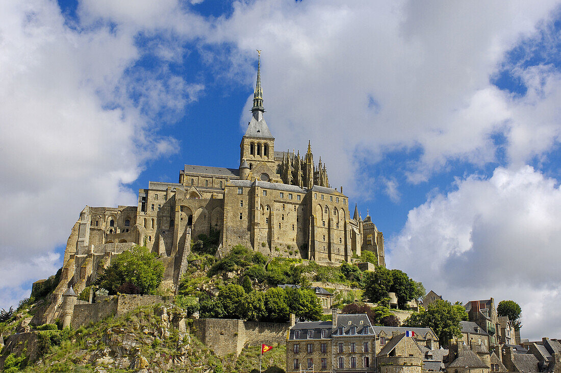 Mont-Saint-Michel Benedictine abbey  Normandy  France