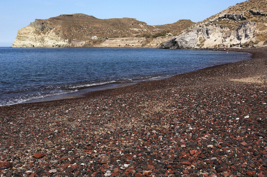 Beach, Greece, Island, Red, Santorini, Thera, Thira, N45-764375, agefotostock