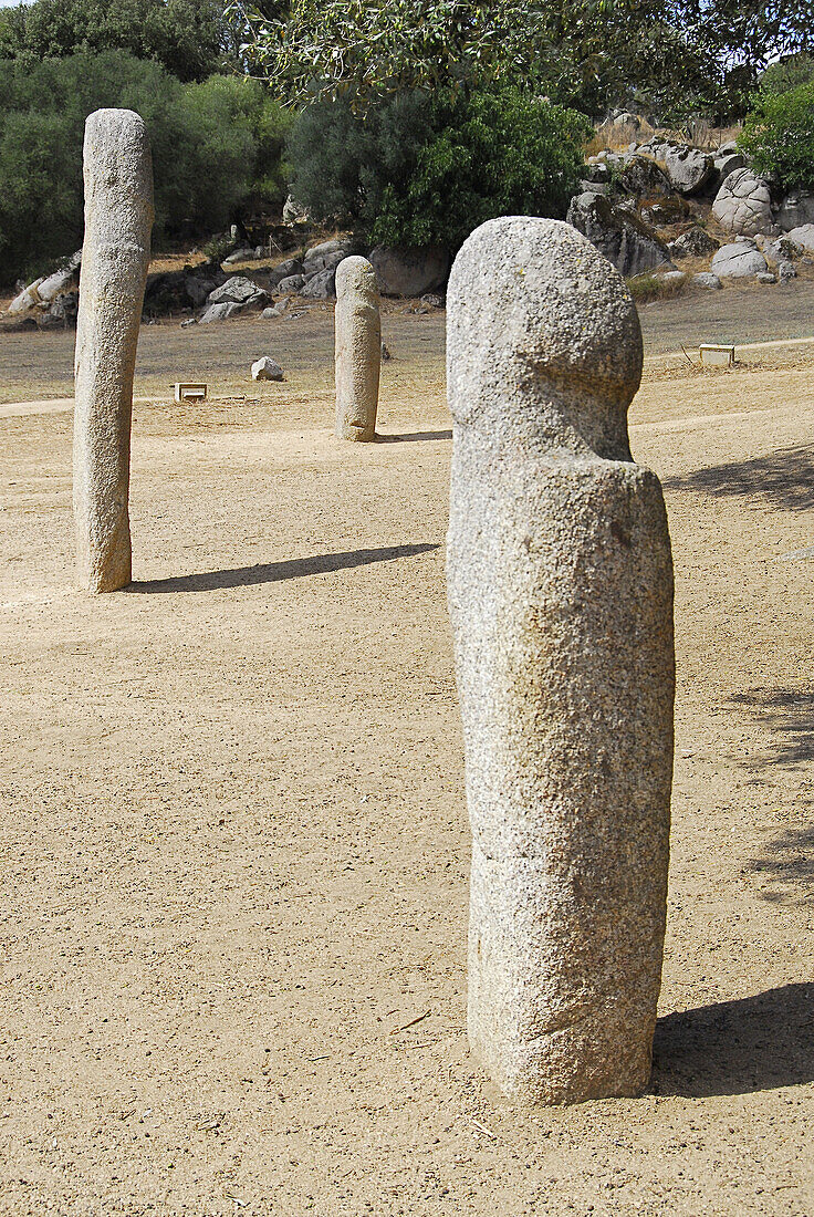 Filitosa megalithic site. Corse-du-Sud, Corsica, France