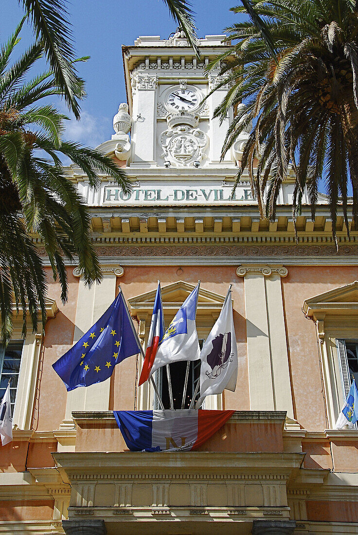 Town Hall, Ajaccio. Corse-du-Sud, Corsica, France
