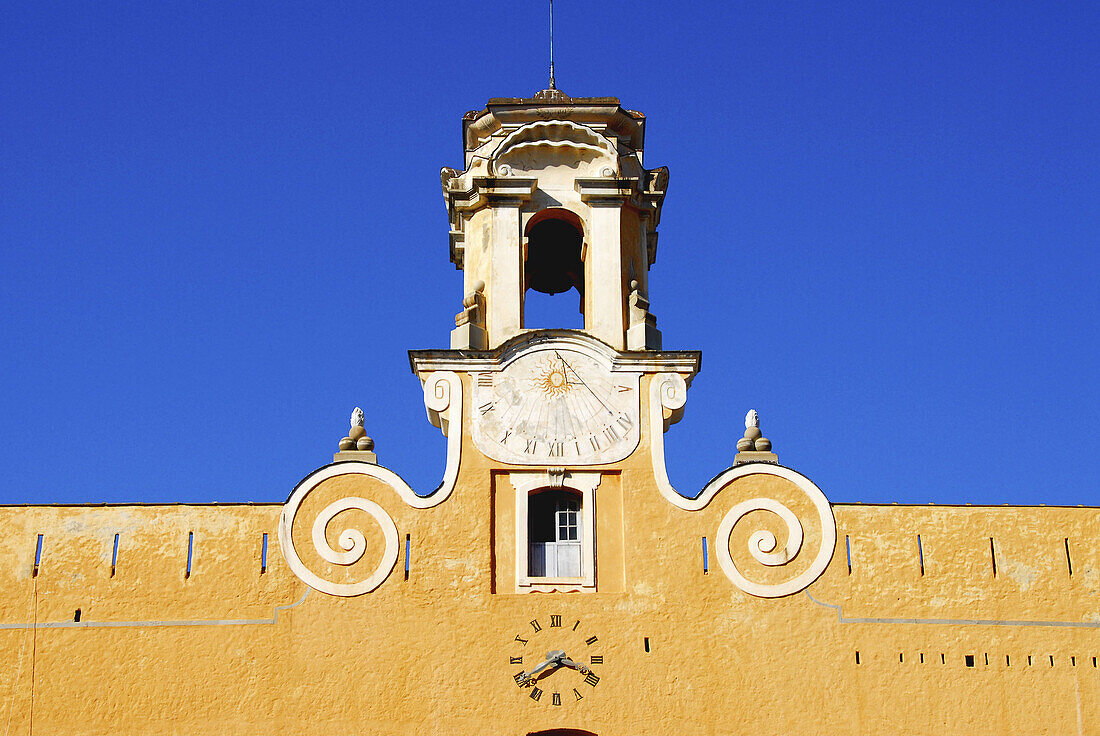 Architectural detail, Bastia. Haute-Corse, Corsica, France