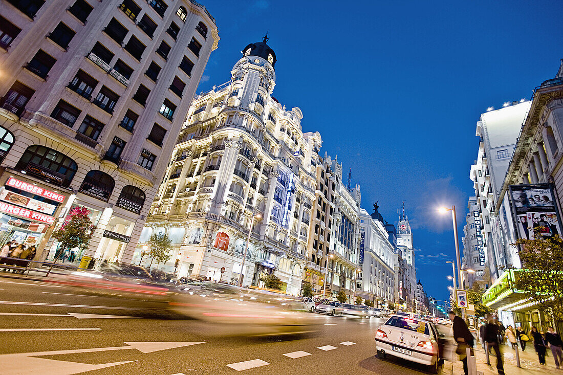 Gran Via, Madrid, Spain