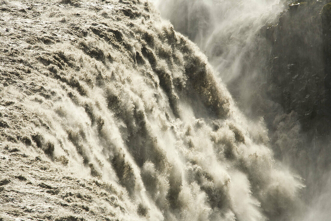 Dettifoss in northern Iceland, the most powwerful waterfal in Europe