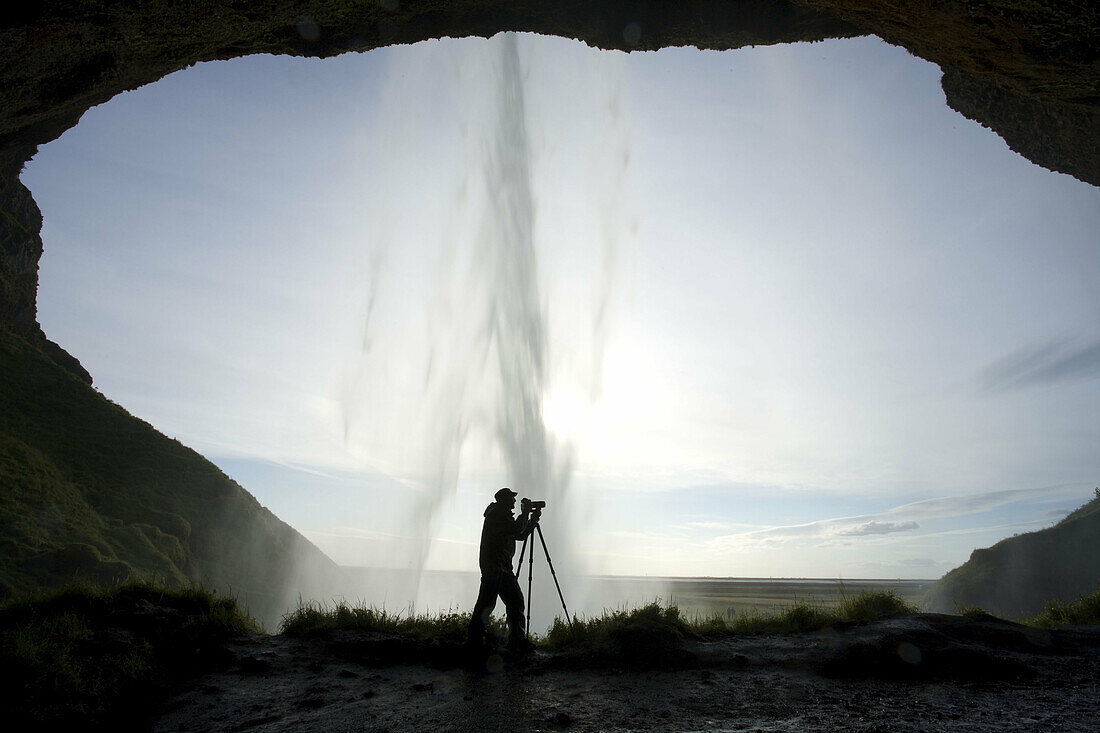 Seljalandsfoss, the most famouse in Iceland, 60 m Hifgh