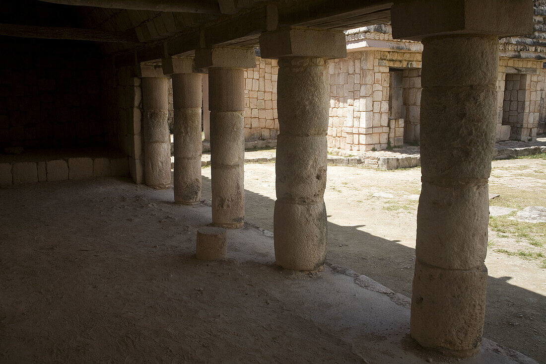 Pre-Columbian mayan ruins of Uxmal. Yucatan, Mexico