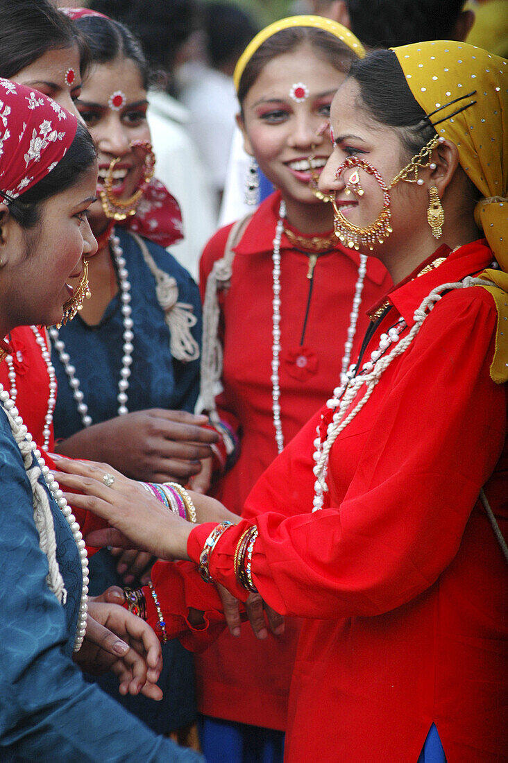 Mapusa Goa, India, figurants during the Shigmotsav parade