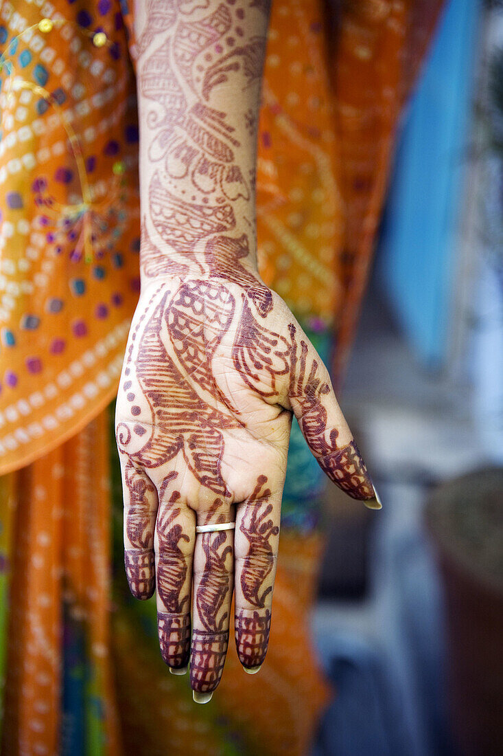 Henna Painting, Jaipur, Rajasthan, India