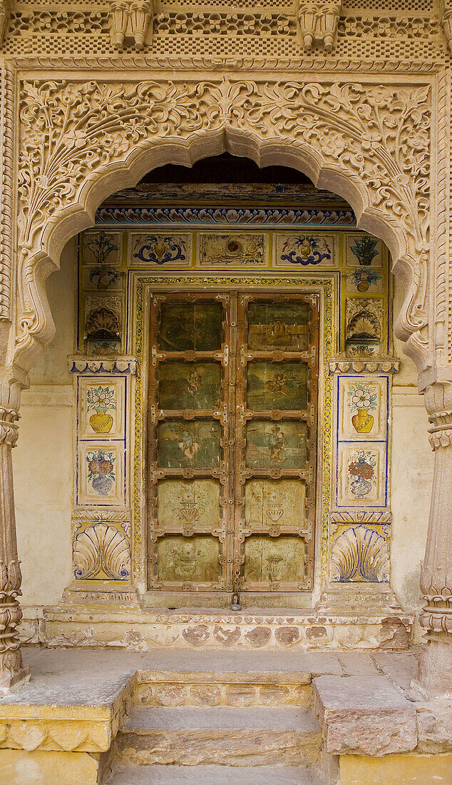 Door, Mehrangarh Fort, Jodhpur, Rajasthan, India