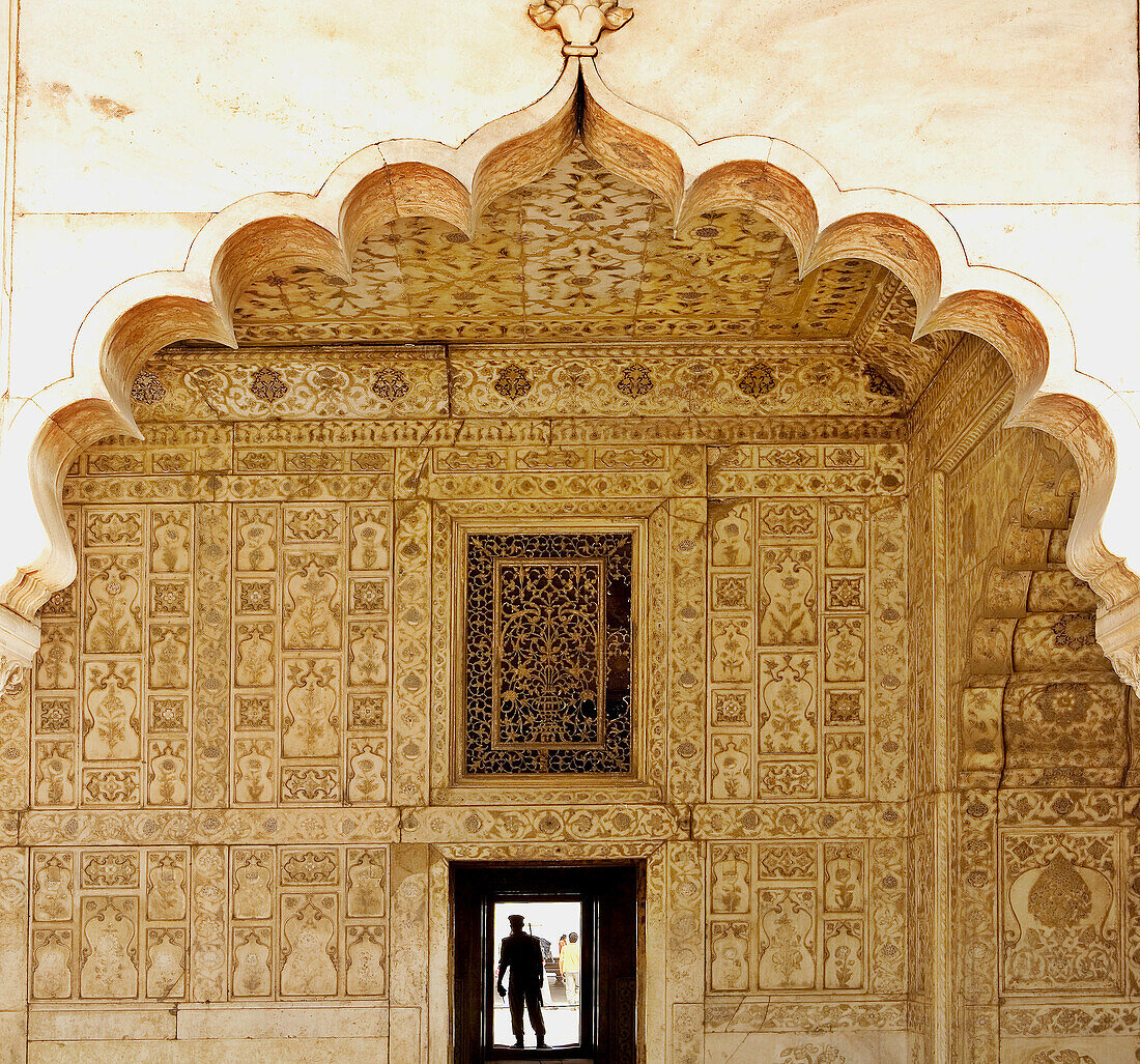 Decorations, Diwan-i-Khas, Red Fort, Delhi, India