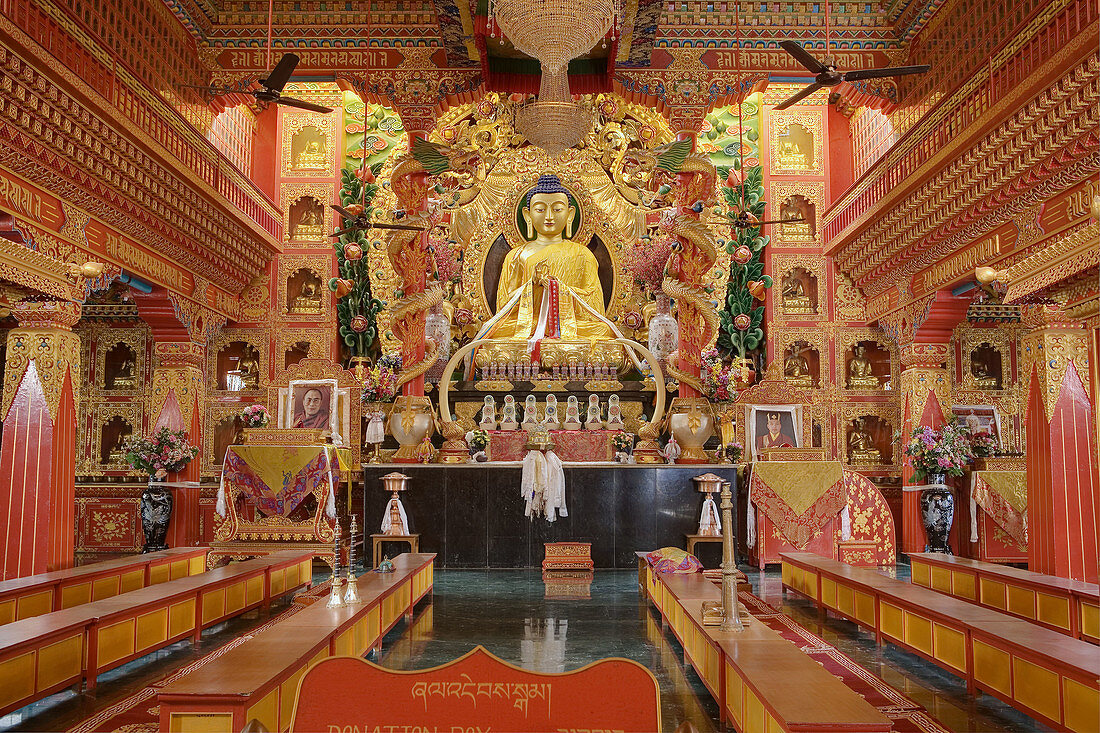 Buddhist Chinese Temple, Sarnath, Varanasi, Uttar Pradesh, India