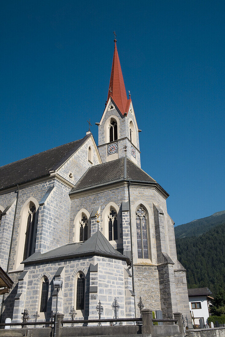 Church Stand. Valley Inn. Austrian Tyrol. Tyrol. Austria. Europe.