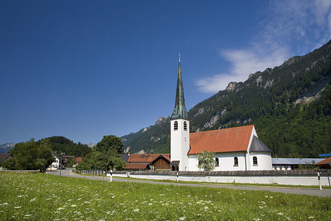 Church Graswang, Graswang, Bavaria, Germany, Europe.