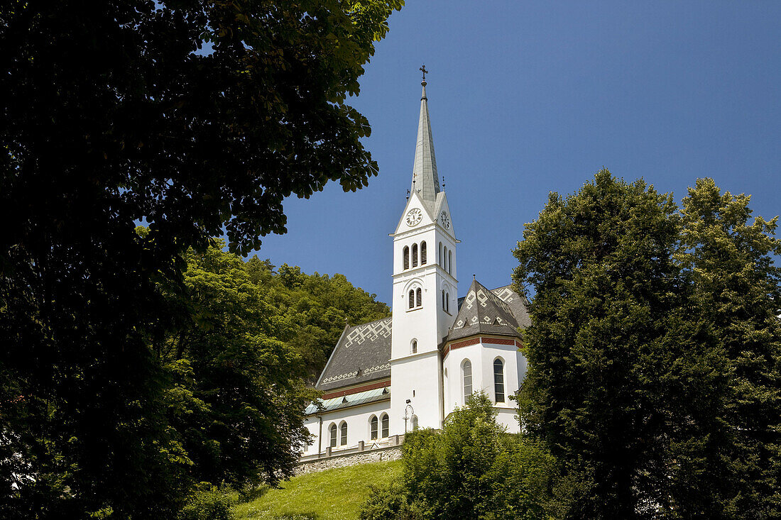 Church of St. Maarten, Bled, Slovenia, Europe.