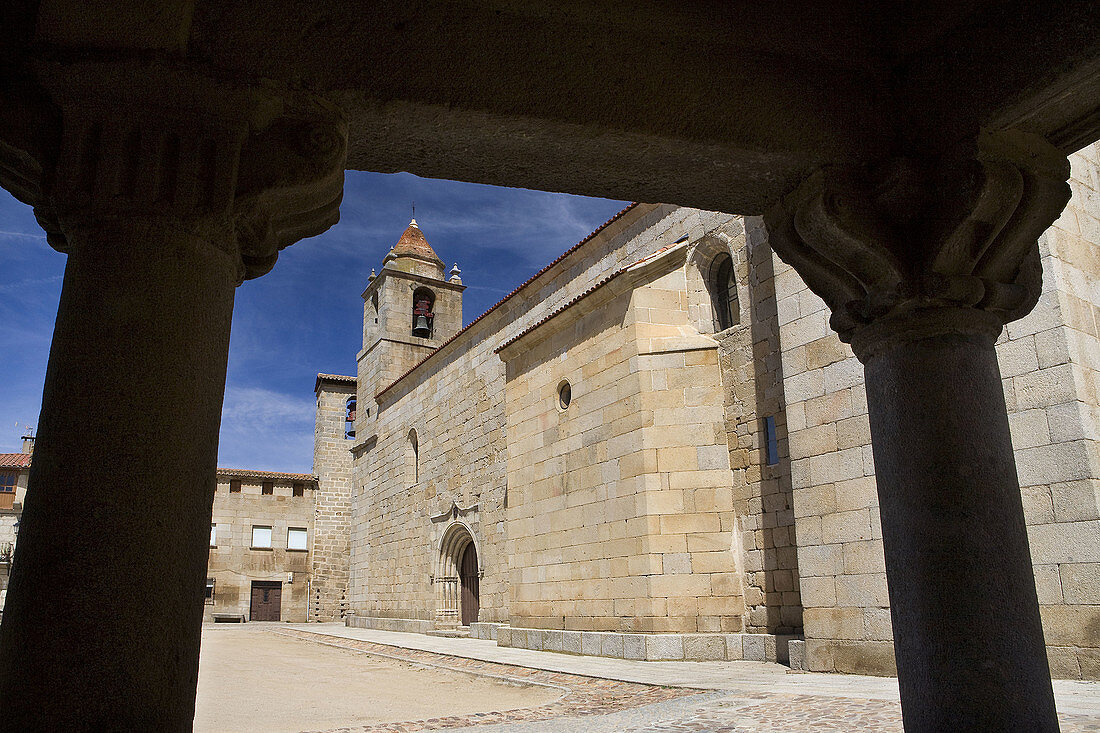 Sixteenth-century Gothic church, San Felices of Gallegos, Natural Park Arribes del Duero, Salamanca, Castilla y Leon, Spain, Europe.