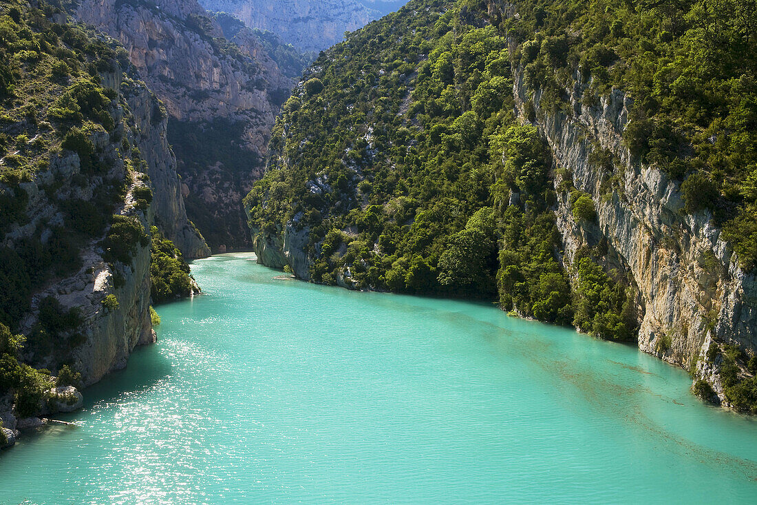 Verdon Regional Natural Park, Canyon of the Verdon Gorges, the High Alps of Provence, Alpes de Haute-Provence, Provence, Provence, France.