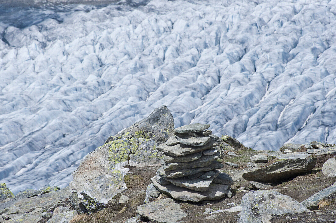 Aletschgletscher, Berner Alpen, Kanton Wallis, Schweiz