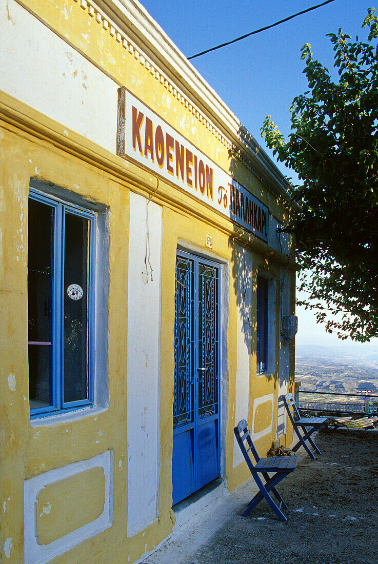 Entrance of a bar, Island of Rhodes, Greece, Europe