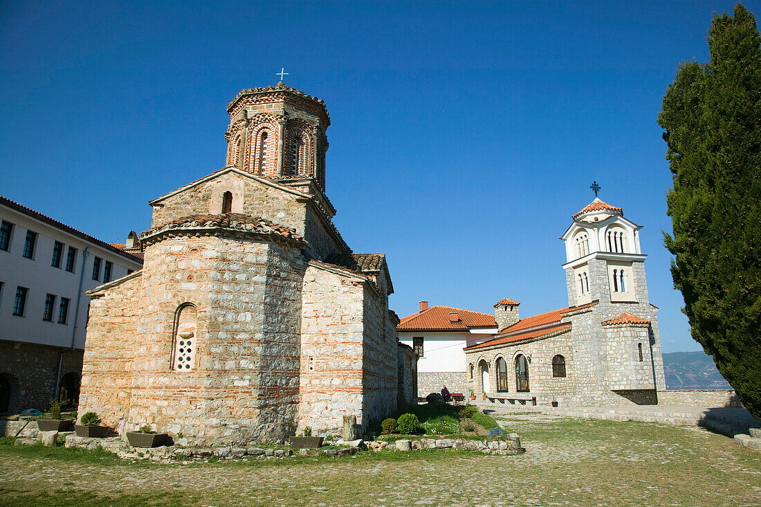 Macedonia. Sveti Naum. 17th century Church of Sveti Naum on Lake Ohrid
