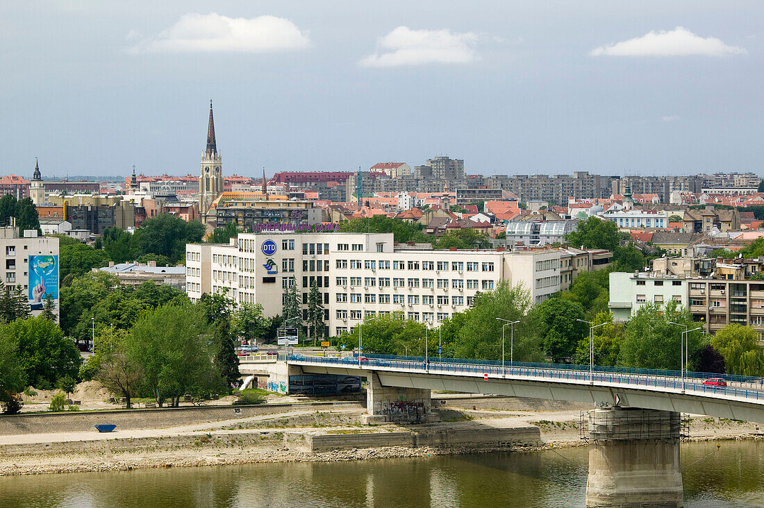 Serbia. Vojvodina Region-Novi Sad. Town View along Danube River