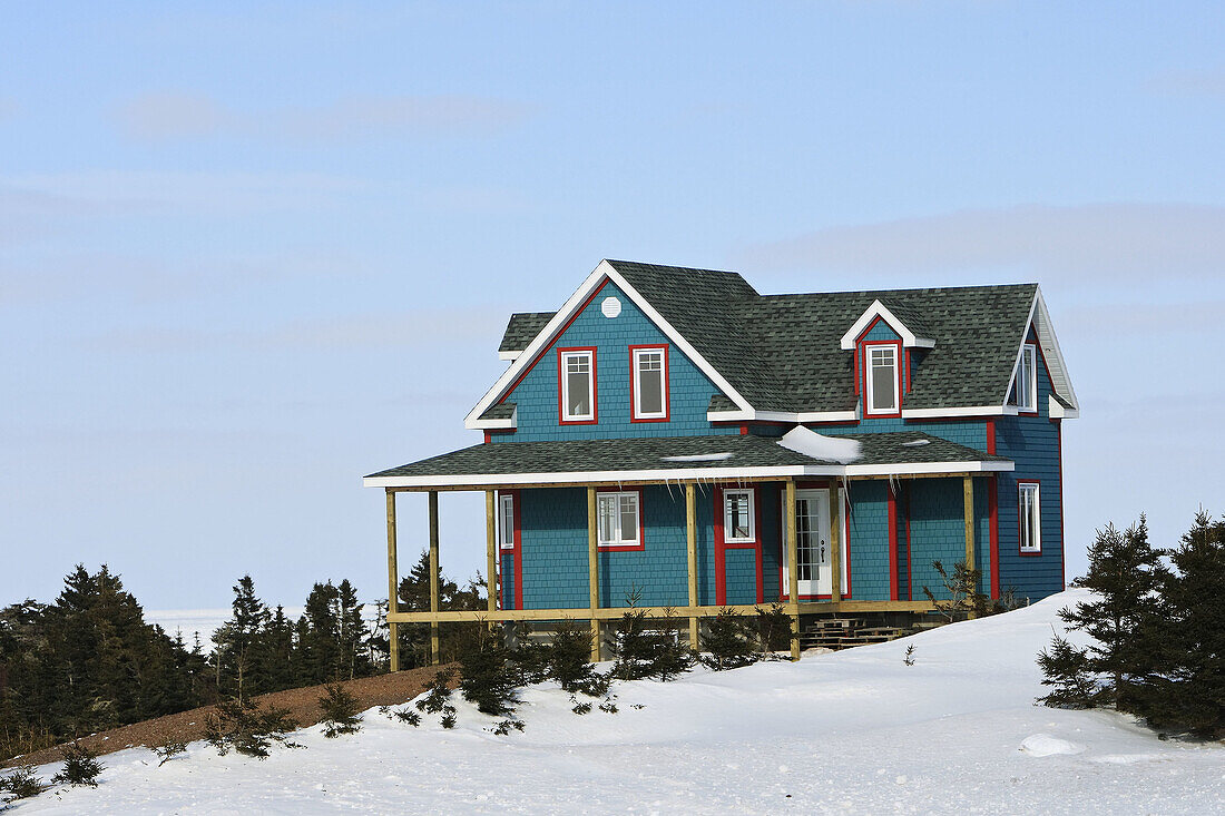 House in Grindstone Island, Magdalen Islands, Quebec, Canada