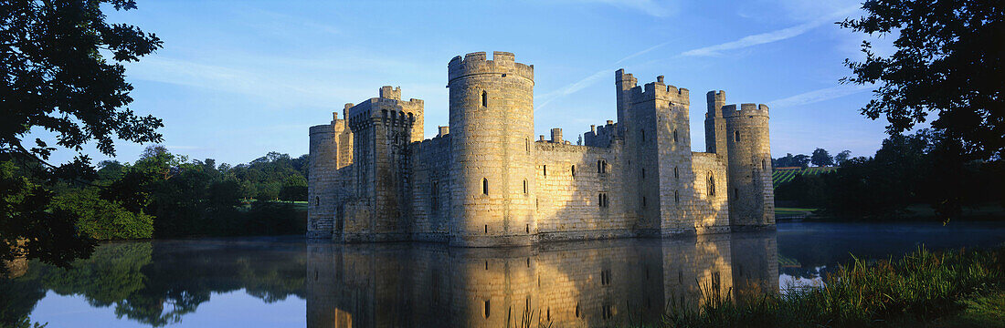 Bodiam Castle in Sussex, UK