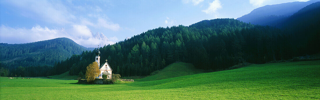 Chapel of St. Johann in Ranui, Val di Funes, Dolomites, Italy