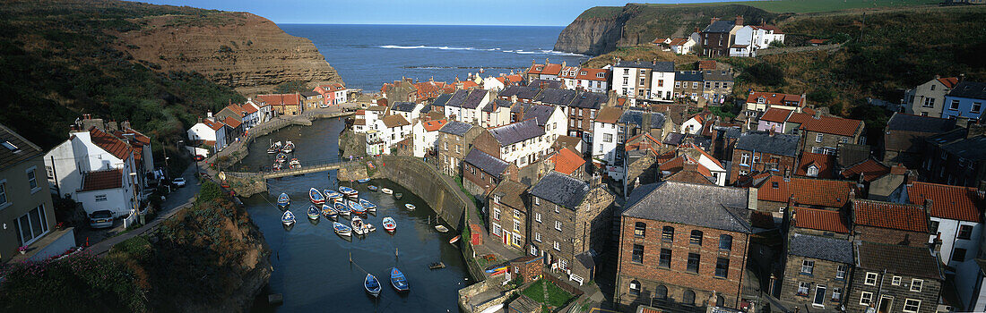 Staithes Town, North Yorkshire, UK