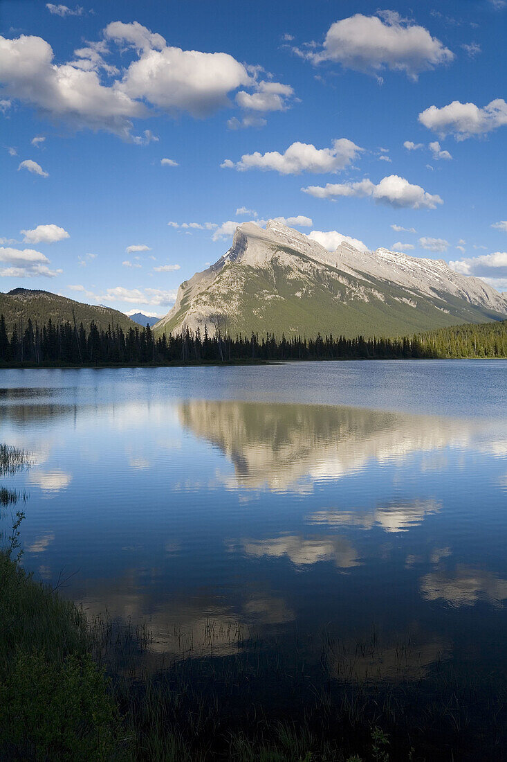 Mt Rundle & Vermillion Lake, Banff National Park, Alberta, Canada