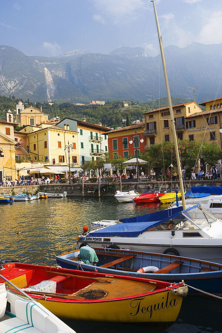 Harbour, Malcesine, Lake Garda, Veneto, Italy