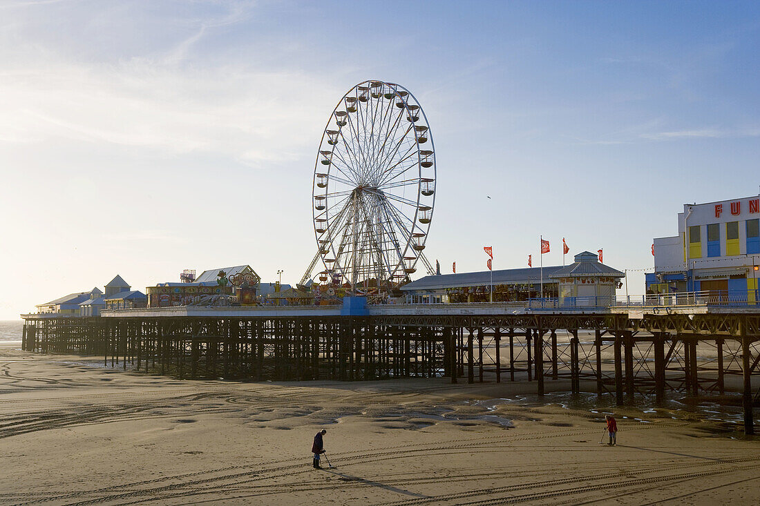 Blackpool pier, Lancashire, UK