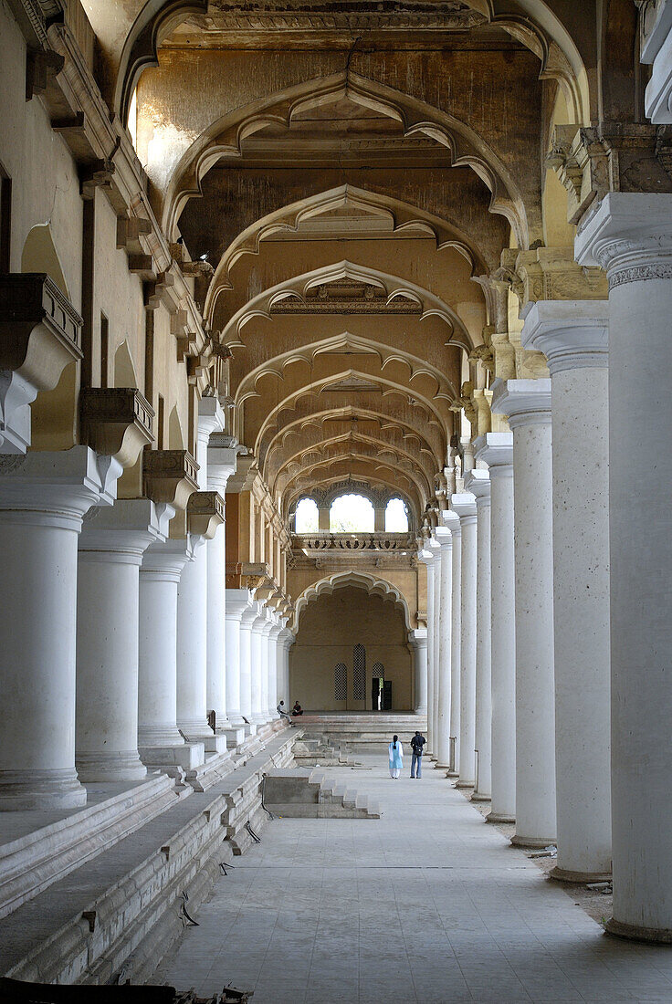 The Thirumalai Nayak Palace in Madurai, Tamil nadu, India.