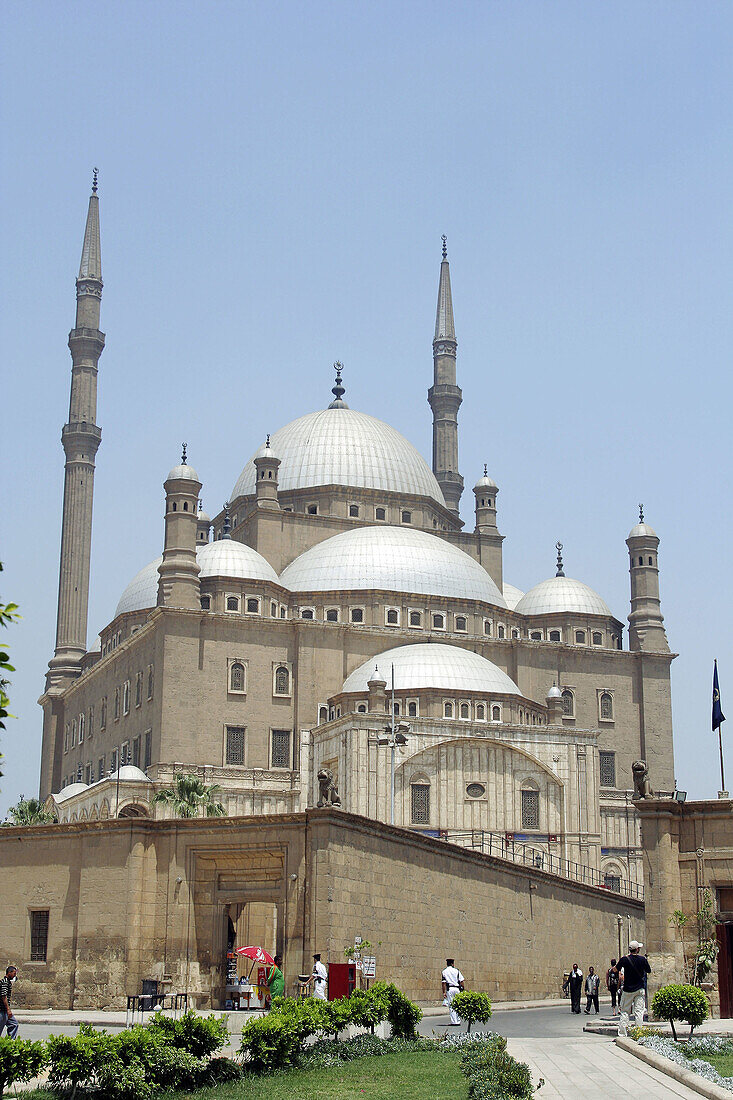 Mohammed Ali mosque (Alabaster mosque) on top of Salah Aldin citadel, Cairo. Egypt